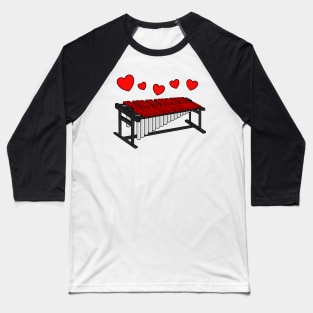 Valentines Marimba Marimbist Wedding Musician Baseball T-Shirt